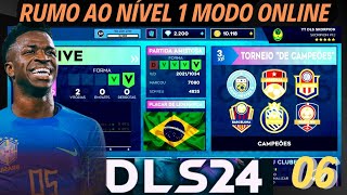 DLS 24 | Rumo ao Nível 1 com a Seleção Brasileira Carta Dourada #06 ( Jogos Eletrizantes ) 😱🔥😱