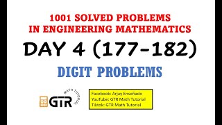1001 SOLVED PROBLEMS IN ENGINEERING MATHEMATICS | Day 4 (177-182) DIGIT PROBLEMS