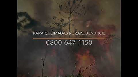 Campanha contra queimadas - SEDAM