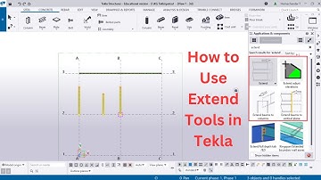 How to use Extend Tools | Tekla Structures | Tamil | BIMINDC