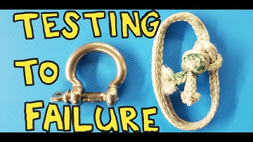 Shackle vs  Shackle  Testing A Soft Link Against A Metal Shackle To Failure