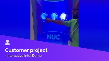Smarttouch all over! Interactive Intel demo powered by Intuiface