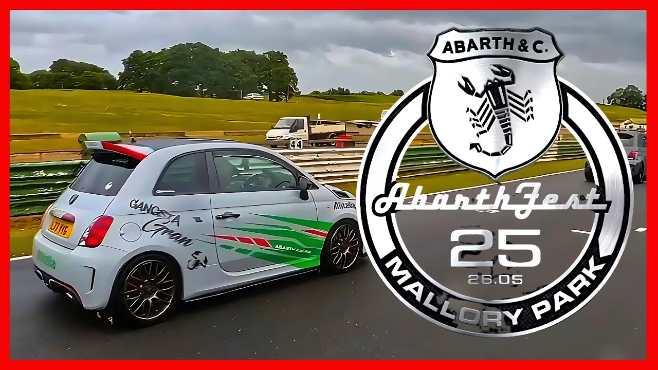 Abarthfest 2025 at Mallory Park! 60-Car Club Stand + Track Action