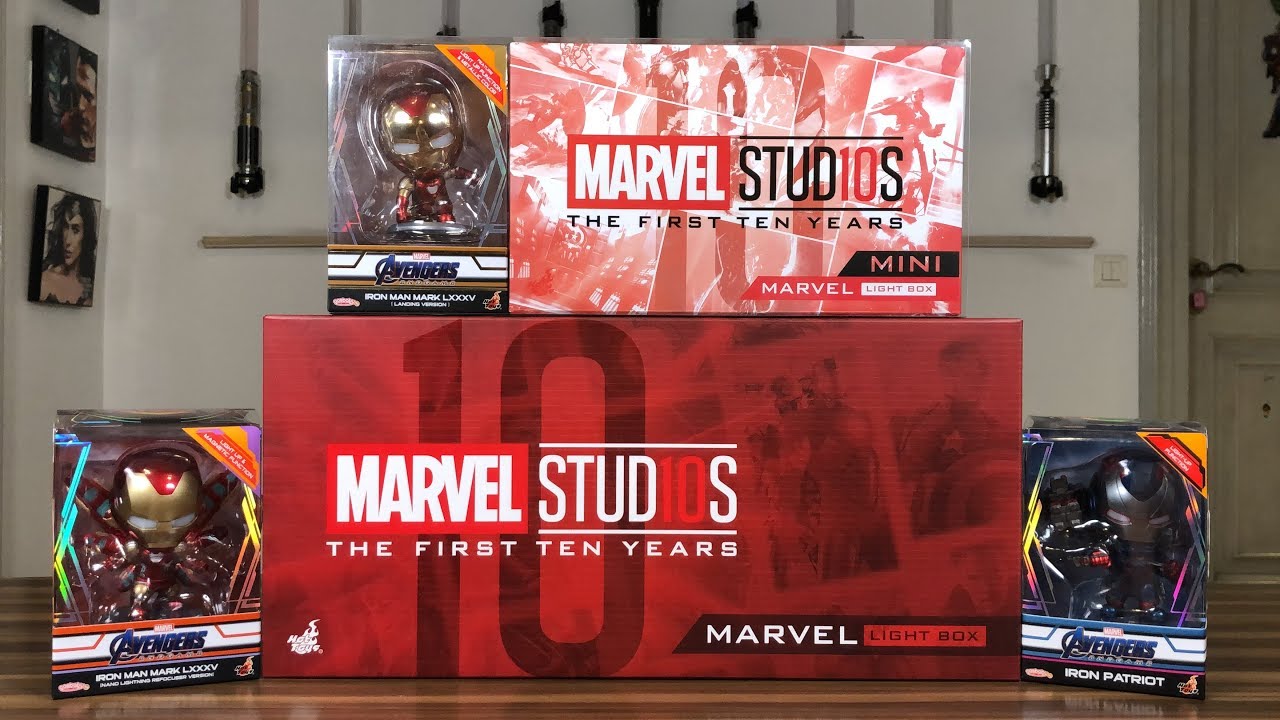 Hot Toys Marvel Logo Light Box The Avengers End Game EXCLUSIVE JAPAN RARE FS NEW 