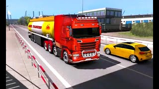 Drive Oil Tanker Level 4 carefully drive Euro Truck Driver #androidgame #oiltankgame #indroidgames screenshot 2
