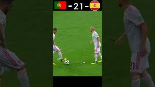 Portugal VS Spain 2018 world cup highlights #youtube #shorts #football screenshot 1