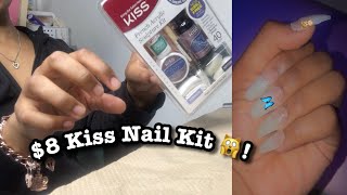 $8 DIY KISS ACRYLIC NAIL KIT (DURING QUARANTINE) FOR BEGINNERS