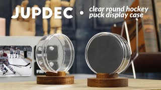 🏒 Show Off Your Game-Winning Puck! | JupDec Hockey Puck & Collectibles Display Case Review + Setup