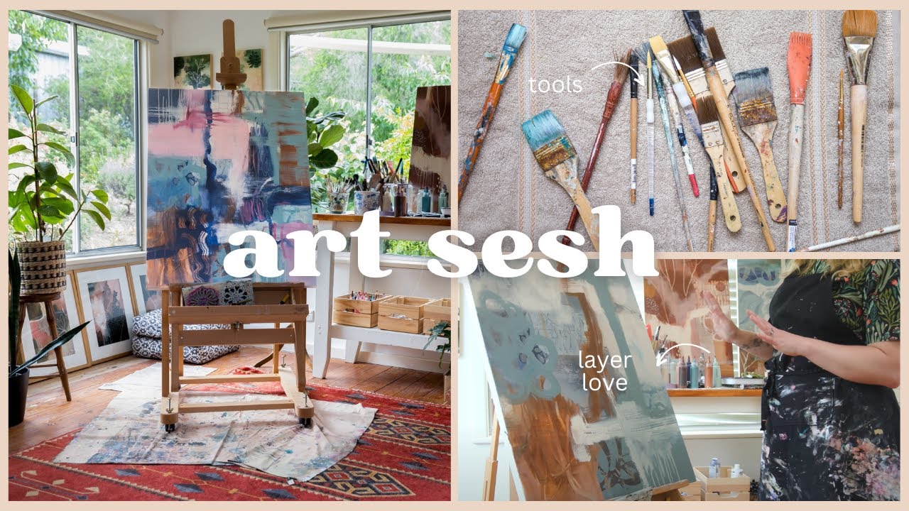 Big Canvas Painting Demo: Embracing the Messy Middle 🎨