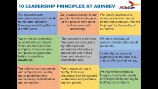 10 PRINCIPLES AT AB INBEV via Carlos Brito screenshot 3