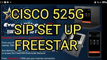 FREESTAR-SIP Cisco 525g Set Up