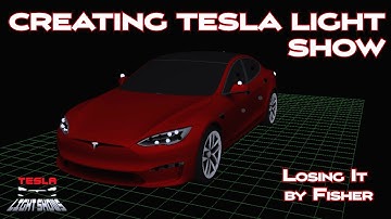 How to create a Custom Tesla Light Show in xLights "Losing It - Fisher" | Speed creation