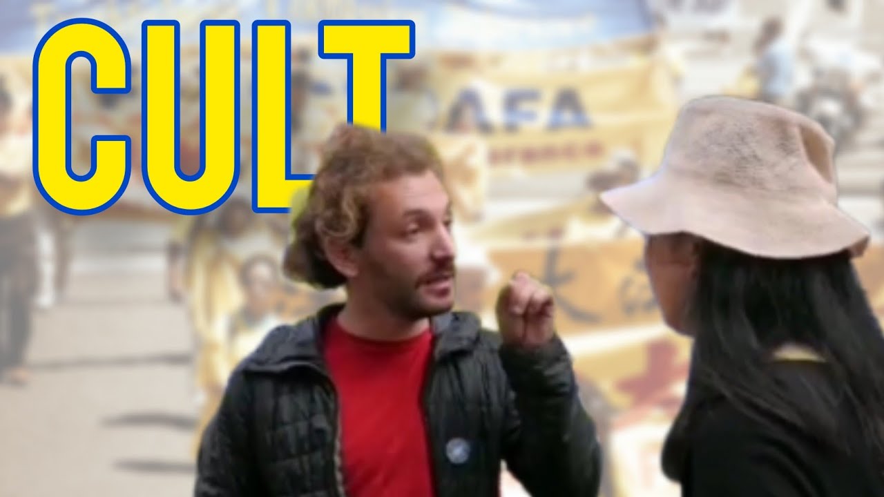 Falun Gong Silenced By American Speaking Fluent Chinese 🇨🇳 #falungong