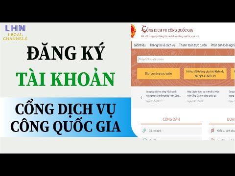 Video Cách đăng ký tài khoản dịch vụ công quốc gia tại nhà - youtube