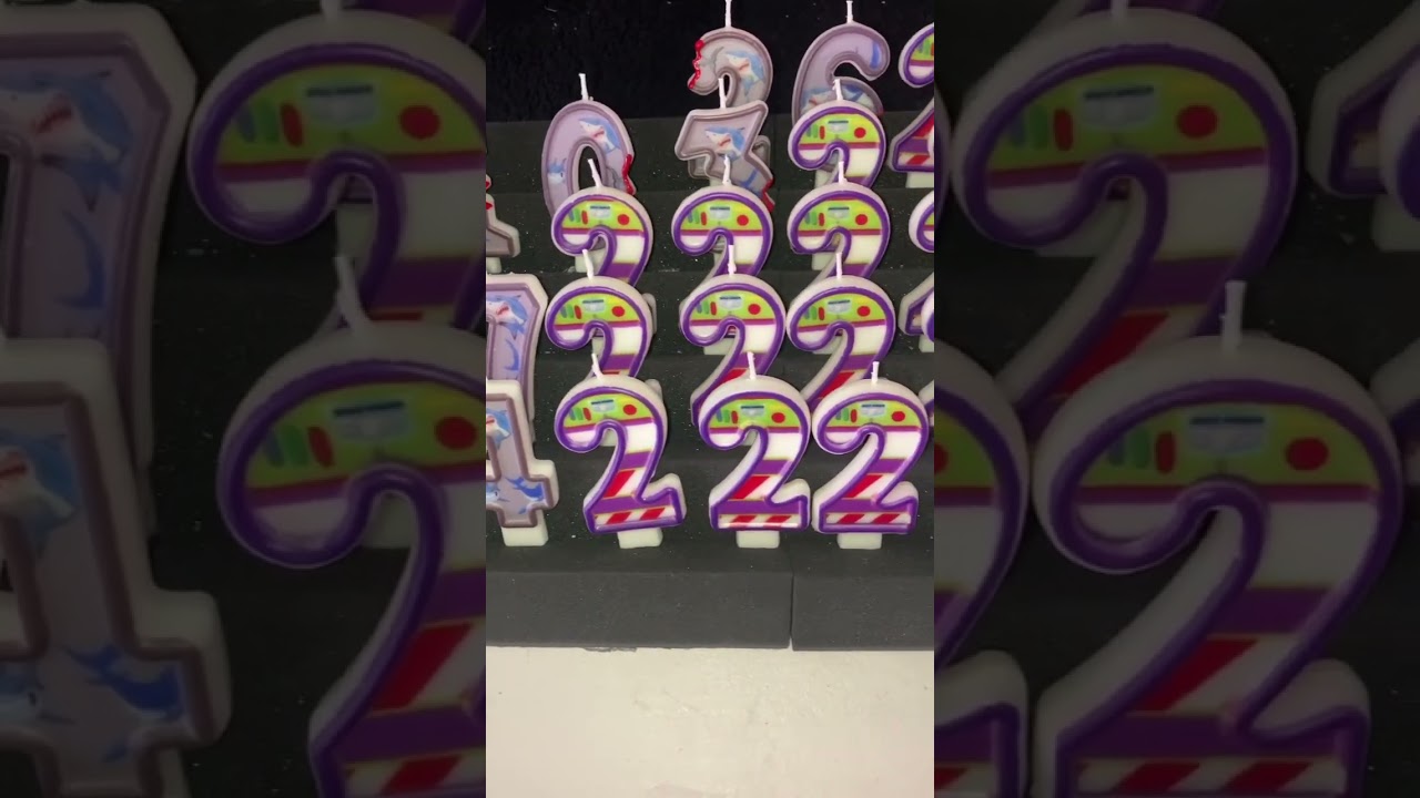 Make your own Birthday Candles. 