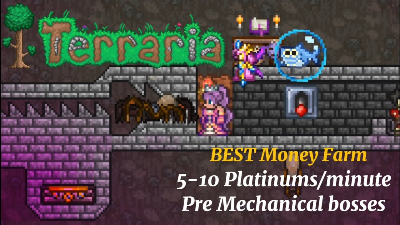 Terraria | Một Máy Farm Siêu Xịn Ở Hardmode | Best Money Farm In Terraria