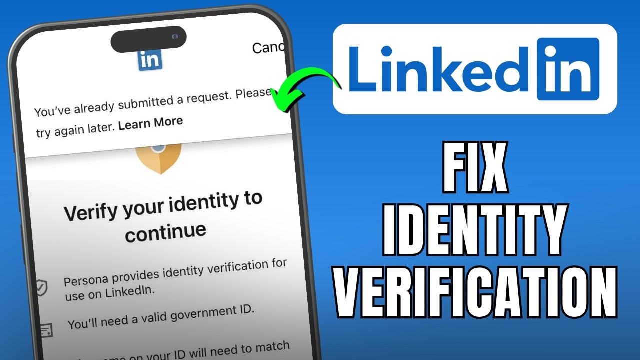 How to Fix LinkedIn Verification Problem | LinkedIn Identity ...