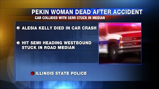 Pekin woman dies in crash on I-70