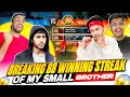 Breaking 88 winning streak of my small brother gone wrong   garena free fire max