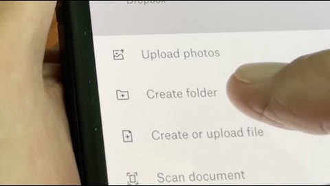 How to create a folder in Dropbox on iPhone