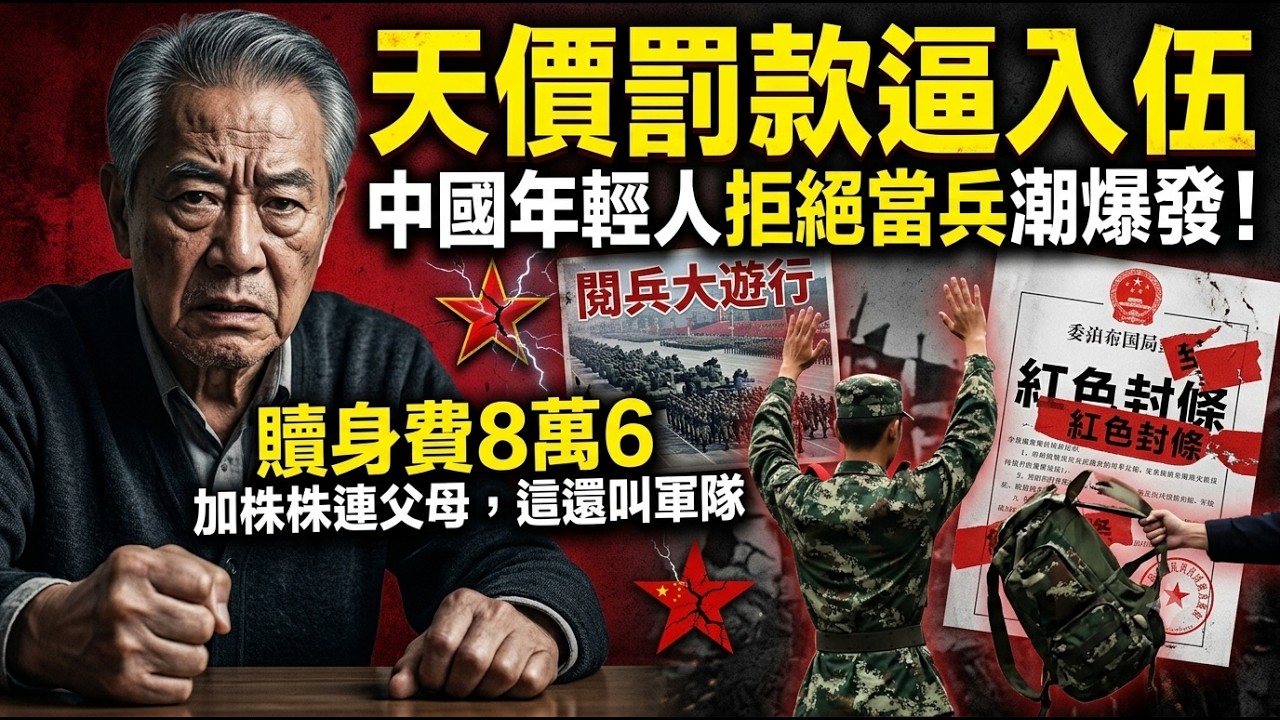 中國年輕人拒絕當兵潮爆發,解放軍徵兵率創新低;當兵連飯都吃不飽 | 馬一峰