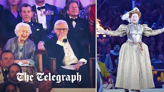 video: The Queen gets standing ovation at star-studded Platinum Jubilee celebration