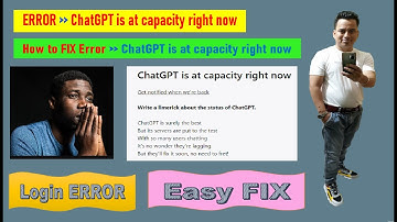 ChatGPT is at capacity right now ERROR | SIGN UP or LOGIN Issue in ChatGPT | ERROR FIXED Solution ✨