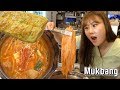 까니짱 야외먹방｜배부장 찌개家에서 통돼지 김치찌개와 계란말이 먹방~