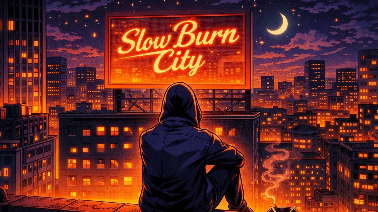Slow Burn City — Deep in Thought | Late Night  | 420 Chill Hip Hop | Bluesy Rap • Stoner Mood •