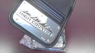 Gatorback Mud Flaps - High Country logo; rear flaps
