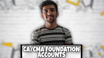 22. CA/CMA FOUNDATION ACCOUNTS | Rectification of errors 1