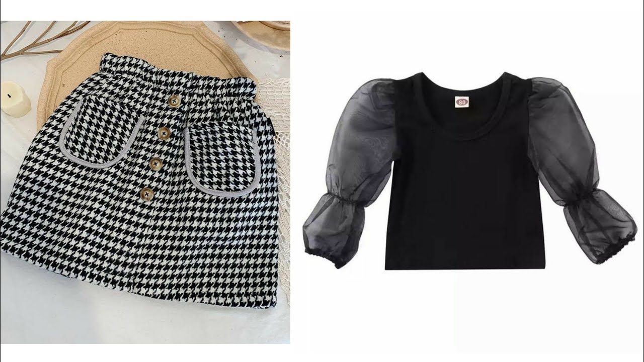 تفصيل وخياطة اونسومبل Ensemble للبنات ( عمر 6 سنوات) 🧵✂️