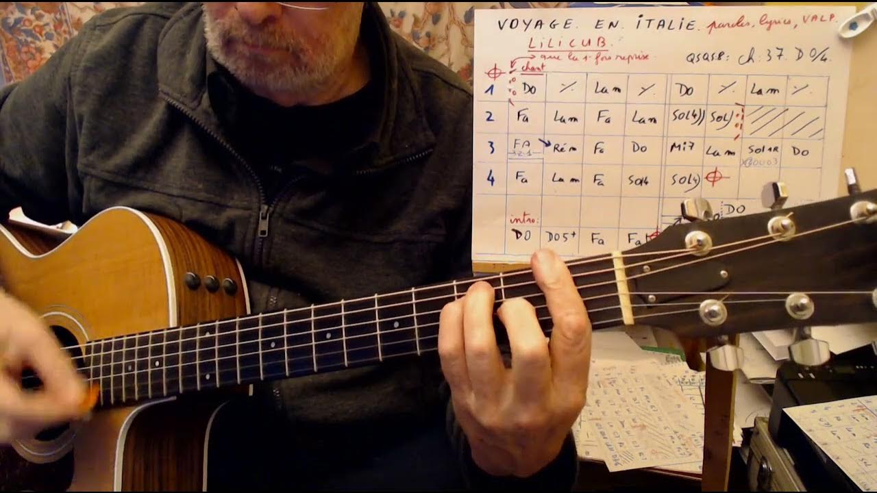 lilicub voyage en italie chords