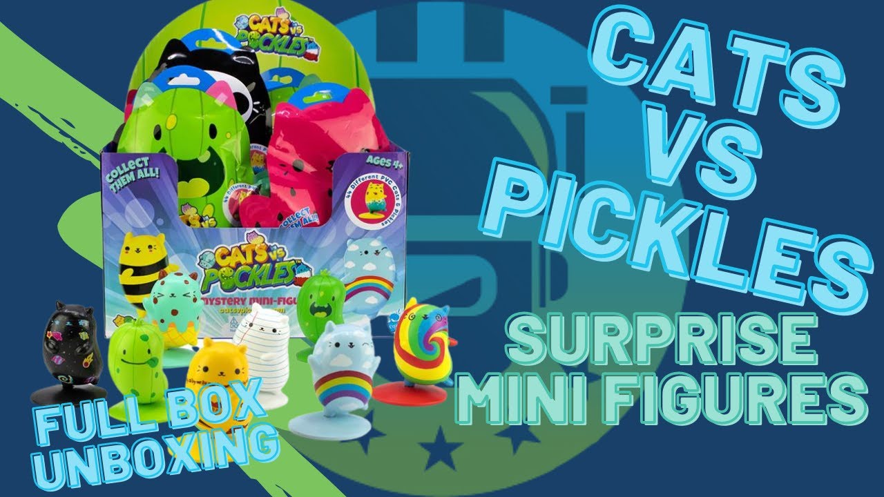 Распаковка коллекционных фигурок-сюрпризов «Кошки против огурцов» | Робот из перевернутого мира