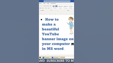 How to make a Amazing banner image in ms word part 2