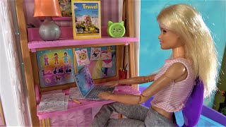 Barbie Best Stories of 2021 Barbie Dream House w Needy Ken Broken Leg and Barbie Sleepover Sick Day