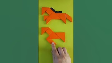 Tangram Animal (Running Horses)  #shorts #shape