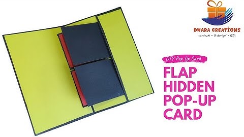 DIY Hidden Flap Card Tutorial | Handmade Pop-Up Card Idea | Dhara Craft Creation