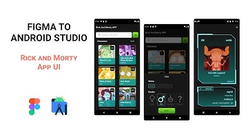 Rick and Morty APP UI Android Studio - Speed Art Code