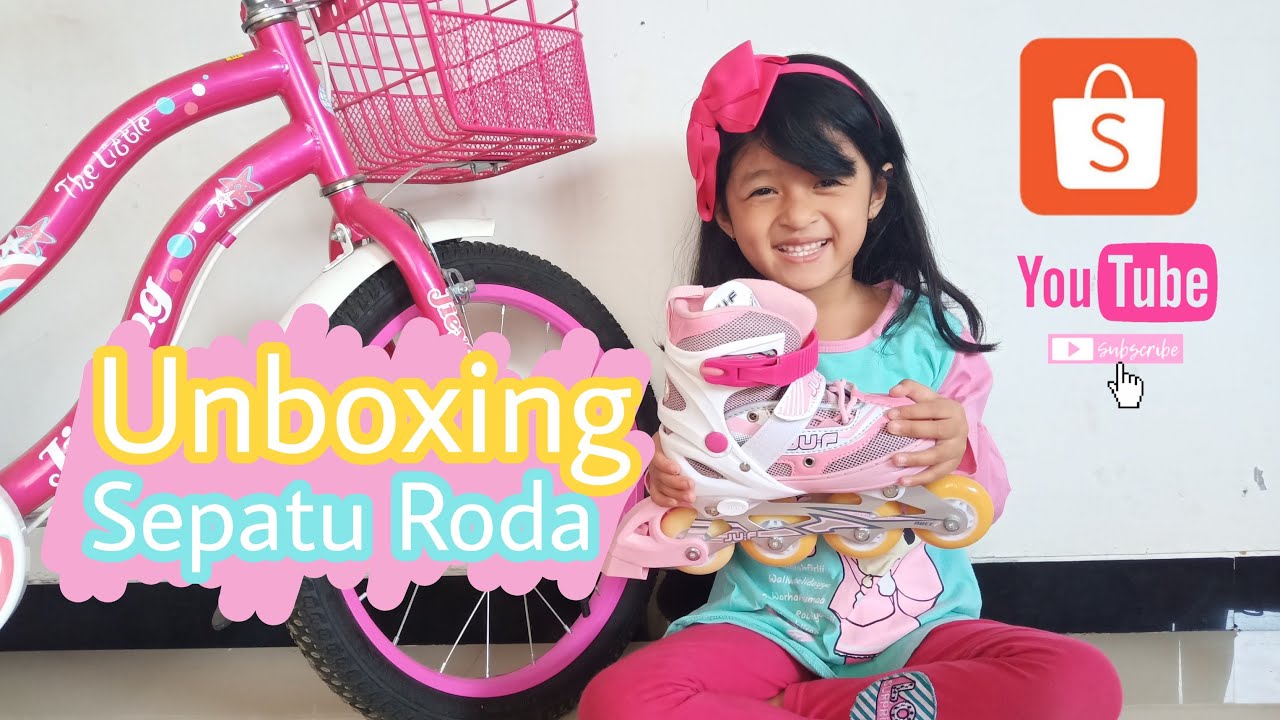 REVIEW UNBOXING SEPATU RODA  BELI  DI SHOPEE YouTube