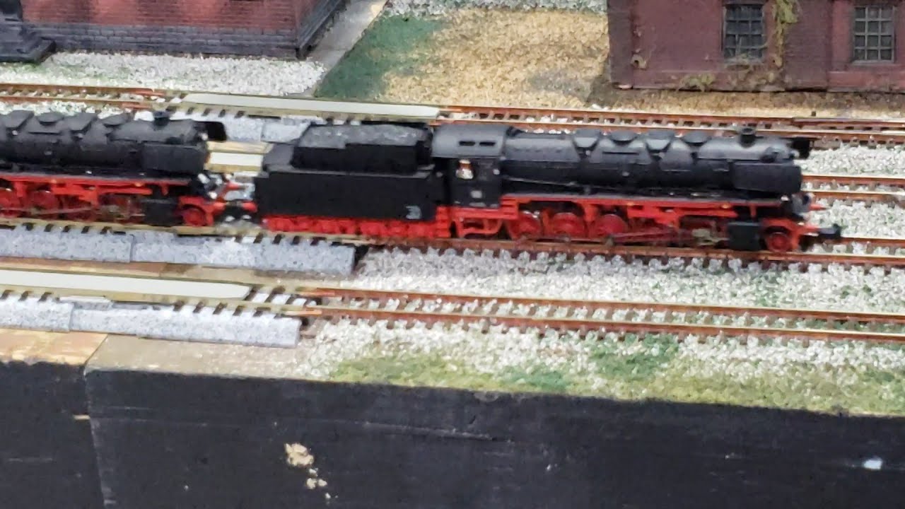 MONTREAL MODEL TRAIN EXPO 2023 German N Scale Steam Double Header Ore