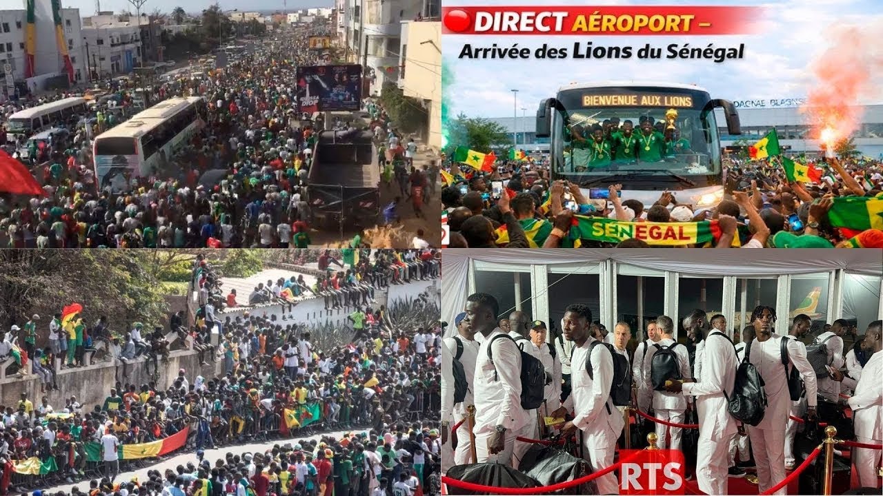 🛑[DIRECT] Forte Liesse à l'AIBD - Accueil Populaire des Champions d'Afrique de la CAN 2025