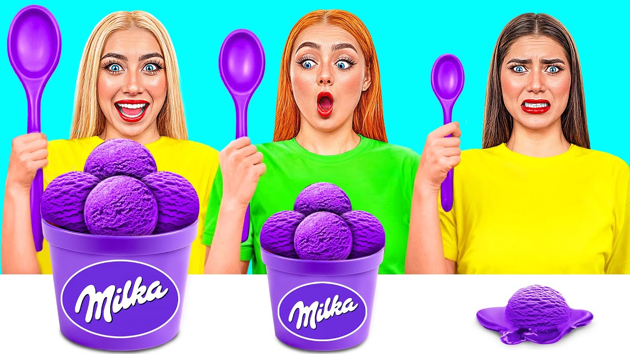 Küçük, Orta ve Büyük Tabak Meydan Okumasi | Çılgın İpuçları ve Tarifler Jelly DO Challenge