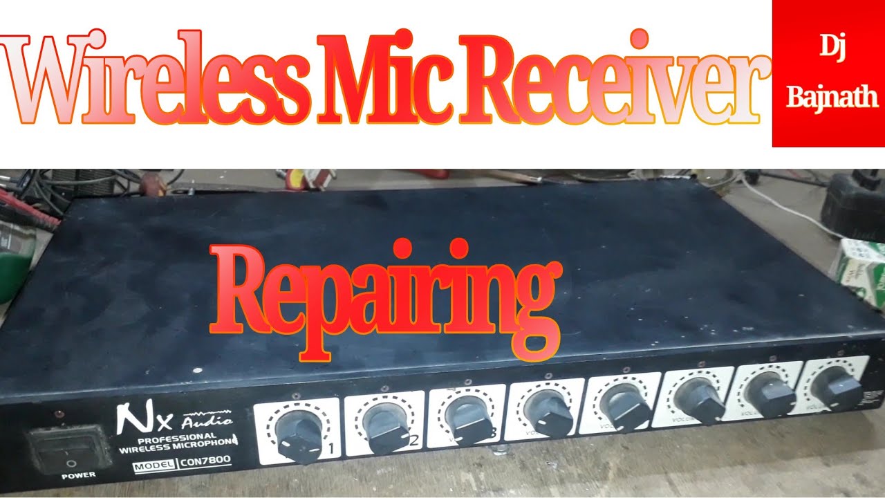 Wireless mic receiver repairing