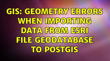 GIS: Geometry errors when importing data from ESRI file geodatabase to PostGIS