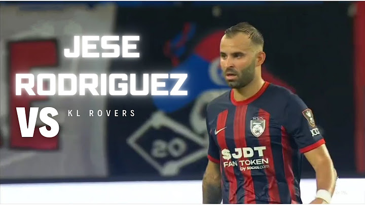 Ex Real Madrid player, JESE RODRIGUEZ with JDT against KL Rovers