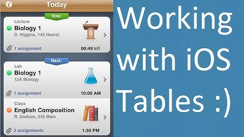 Table view Basics with iOS Swift # Video 1