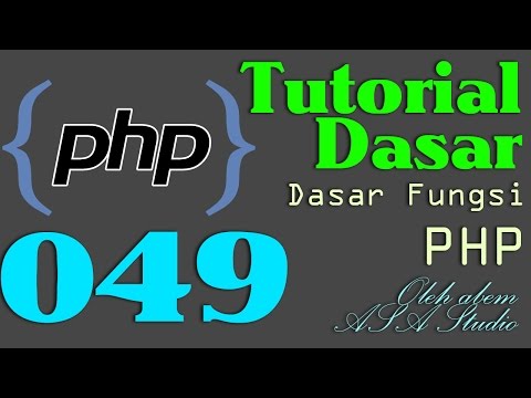 PHP Dasar Video Tutorial 049  Modifikasi Tanggal bagian 1
