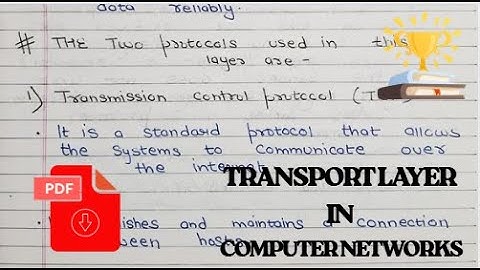 Transport Layer Explained Simply | TCP vs UDP | Computer Networks Made Easy