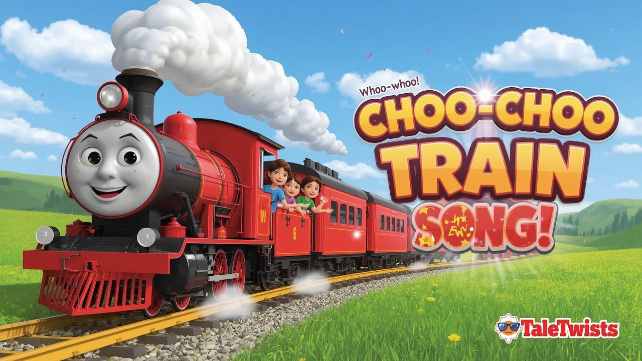 Toot-Toot Train Song 🚂 Fun Kids Sing-Along Adventure! | Nursery Rhymes for Toddlers | TaleTwists